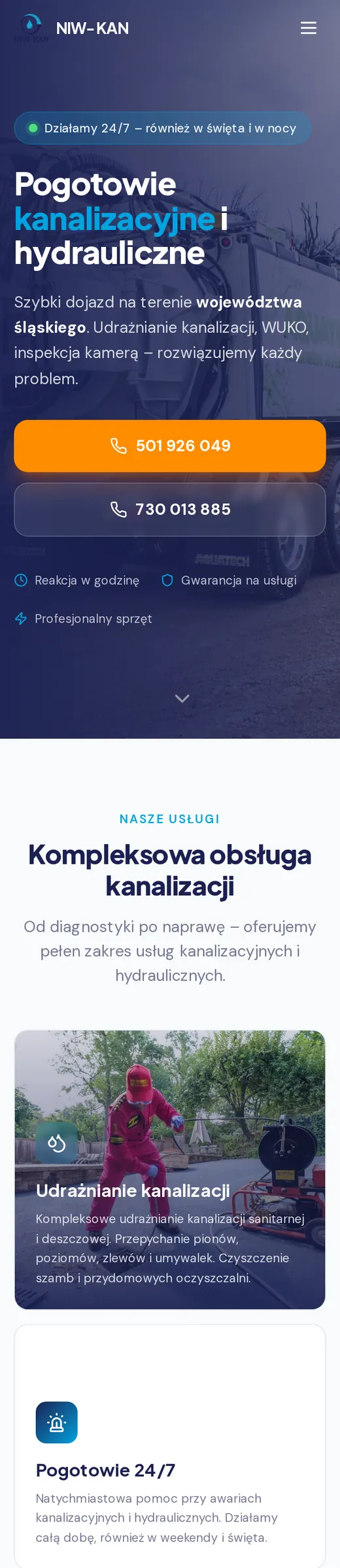 NIW-KAN Śląsk — widok mobilny