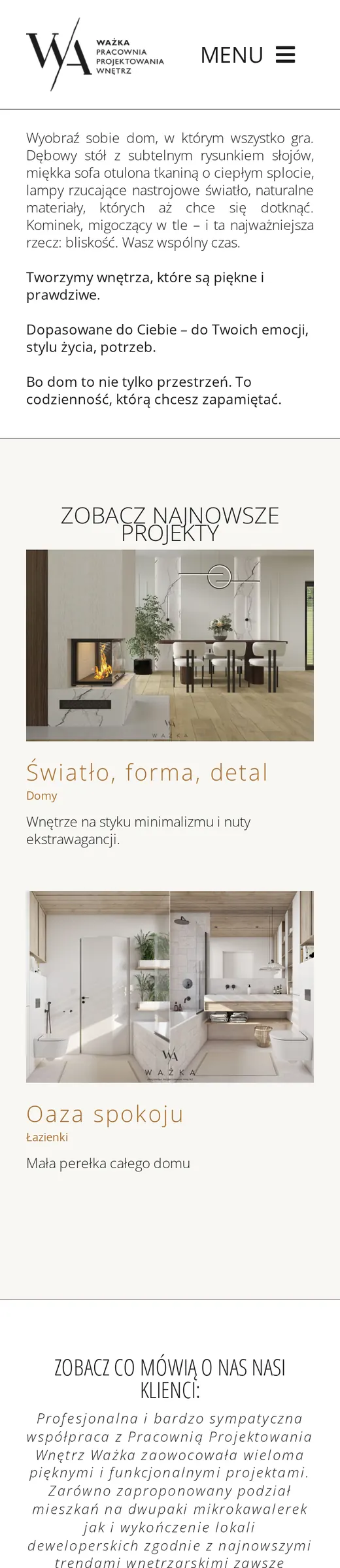 Ważka — widok mobilny